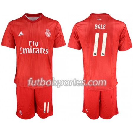 Camisetas Real Madrid Bale 11 Niño Tercera Equipacion 2018/2019